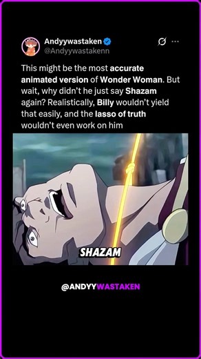 This might be the most accurate animated version of Wonder Woman. But wait, why didn’t he just say