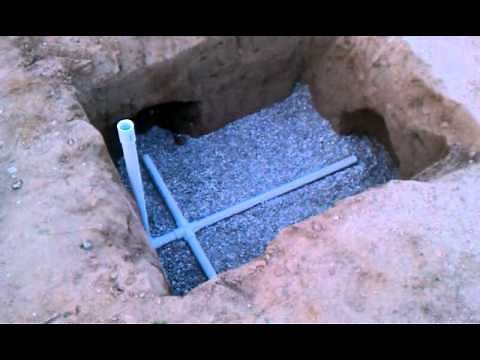 Washing machine water discharge leach field Pt.2