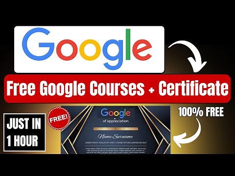 Google Free course with Certificate 📃| Just In 1 Hour | Boost Your Resume🔥