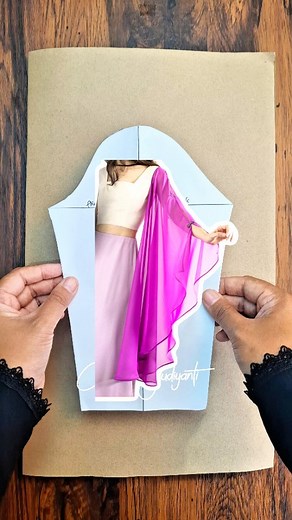 1.5M views · 21K reactions | Pattern tutorial of angel sleeves ☕️ enjoy ❤️ #sewing #fashiondesign #sew #sewtips #sewingtutorial | Cesaria Yudiyanti | Facebook