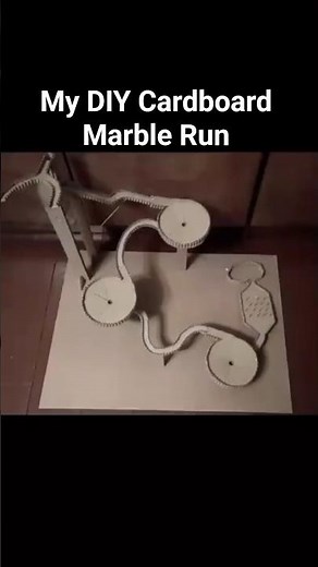 I made Big Marble Run from Cardboard 😱 #diy #marblerun #diymarblerun