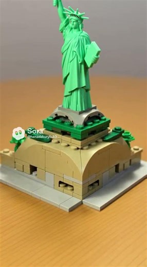 How long does it take to build a LEGO Statue of Liberty? #lego #build #challenge