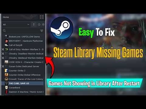 Fix Steam Tools Games Not Showing in Library After Restart | Steam Library Missing Games