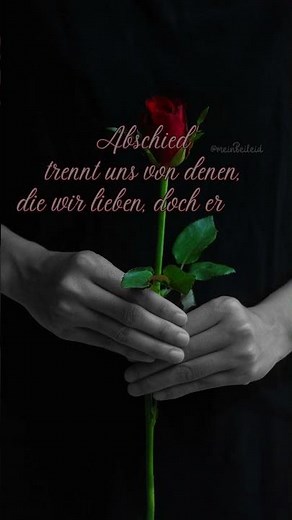 Mein Beileid | Trauerspruch zum Abschied nehmen | Verbindung unserer Seelen #trauer #abschied