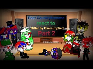 Past Countryhumans react to Hitler by Oversimplied Part 2