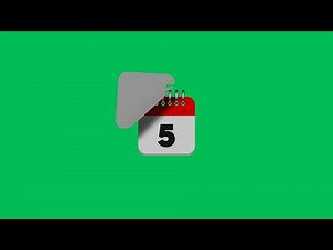 📅 Best Calendar Flip Animation | Date 5 Motion Graphics in 4K | Global Kreators