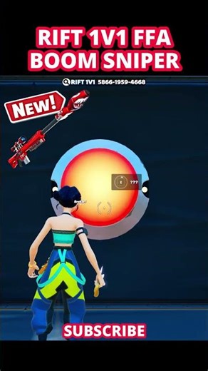 I LEAKED BOOM SNIPER in RIFT 1V1 FFA - My Map Code: 5866-1959-4668 #fortnite1v1 #rift1v1ffa