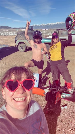 Reagan Stone on Instagram: "Fart Factory Racing Crew to include @ritaandtheroad the filmanaut cam lense master #adventurebike #dirtbikelife #dirtbike @concussion_cabin"