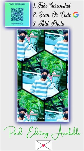 New Alight motion Qr Code Video Editing 🥰 Love Song New Instagram Trending Videocode ⤵️http!#shorts