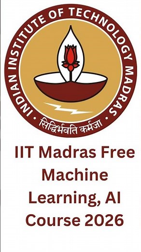 IIT Madras Free Machine Learning Course! 🔥 | SWAYAM Registration Open 🚀📚