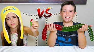281K views · 2.3K reactions | MINI GUMMY FOOD VS GIANT GUMMY FOOD!!! | Eh Bee Family | Facebook