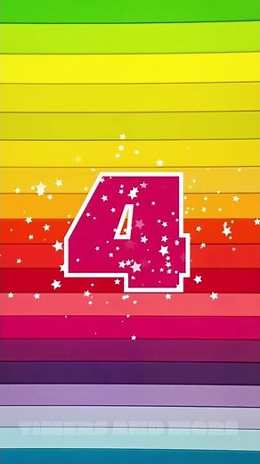 10 Second Rainbow Timer Sparkling Numbers
