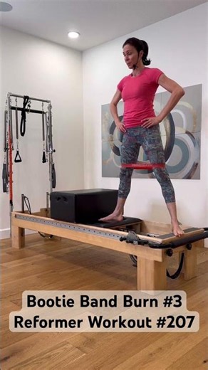 Bootie Band Burn 🔥 Reformer + loop band = glute fire! 7 days FREE 💪 #pilates #reformerworkout