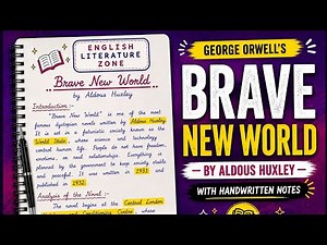 Brave New World by Aldous Huxley | Brave New World Summary | Aldous Huxley Brave New World Notes