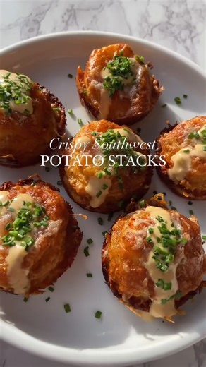 2.3K views | Southwest Potato Stacks Ingredients: 3-4 large...