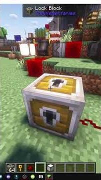 마인크래프트 보충 자료에서 LOCK BLOCK과 REDSTONE을 사용하는 방법