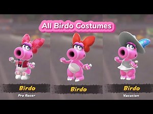 All Birdo Costumes - Mario Kart World