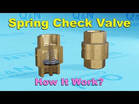 How Spring Check Valve Work | Don Return Valve Assembly | One Way Valve Working Principle