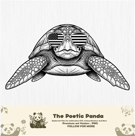 Patriotic Turtle Vector Illustration, Turtle Svg, Turtle Png, Turtle Art, Turtle Clipart, Turtle Silhouette, American Turtle, USA Turtle - Etsy