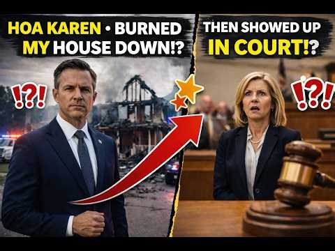 HOA Karen Burned My House to the Ground — Then Walked Into My Courtroom the Next Week