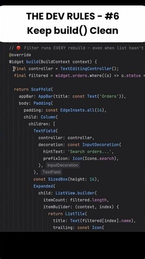 Keep build clean - Stop Creating Objects in build
