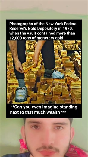 Rare Photos of the Federal Reserve Gold Vault (1970) — 12,000+ Tons Stored Inside 😳💰
