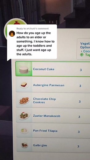Replying to @art.hurlr How to age up your human Sims using a cake and candles! #simstok #sims4tok #sims4 #thesims4 #sims4tipsandtricks #sims4pancakes #sims4gameplay #bobpancakes #elizapancakes