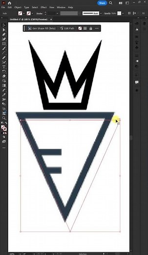 Convert Raster to Vector in Adobe Illustrator – Easy Tutorial! #shorts #illustrator