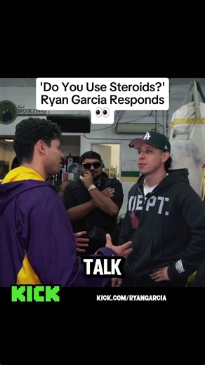 'do you use steroids?' Ryan Garcia responds #ryangarcia #adinross #n3on #davidbenavidez