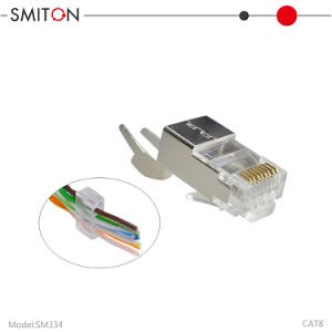 [Hot Item] Cat8 Shielded Connector 8 Pin Cat 8 RJ45 Connector Modular Plug