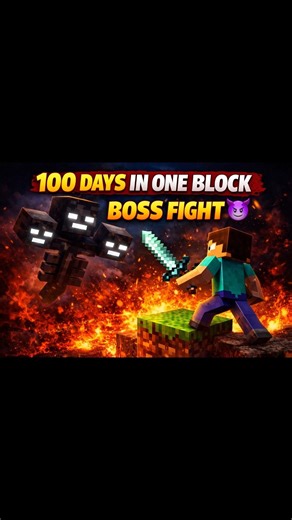 100 Days Surviving in One Block 😱 || Minecraft Hardcore Challenge #minecraft #viral #shorts