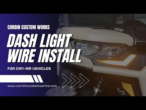 How to Install Corbin Custom Works Dash Light Wiring on Your 2020-2025 Can-Am | Step-by-Step Guide
