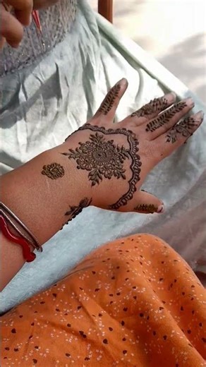 Simple Mehendi Design /Esay Mehendi Design ❤️#youtubeshorts #ytshorts #design #song #best #shorts