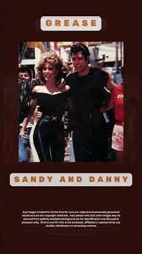 Love Reflection - Sandy and Danny in the film Grease. #findinglove #grease #seekinglove