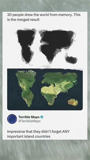 Can you spot which major countries completely vanished from this "memory map"? 🌍🤔 #shorts