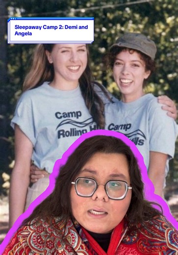 demi was definitely onto angela buy i just love angela saying you talk too much before she strikes her lmao this was a legendary diva off #sleepawaycamp #angelabaker #horrortok #horrormovie