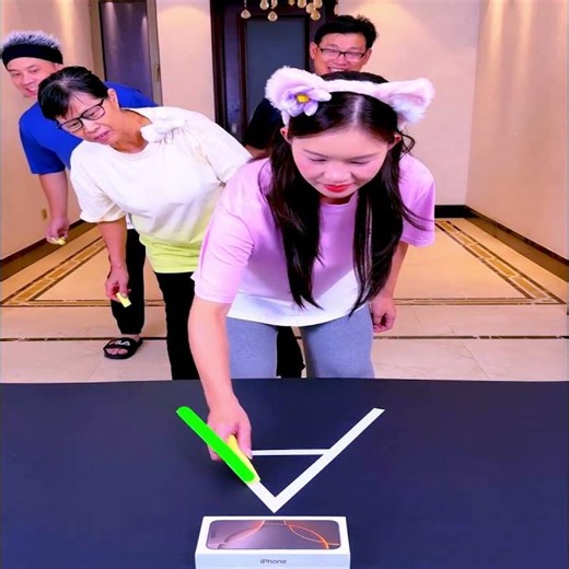 ✍️ Super Hard One Try Line Challenge! Who Can Take Home The iPhone?! 🤩