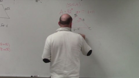 How to use the law of sines for SSA to solve missing parts of one triangle