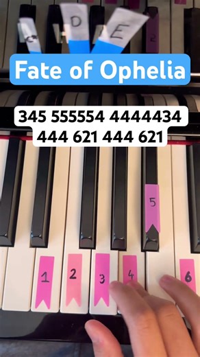 Fate of Ophelia - Taylor Swift - Easy Piano Tutorial #piano #pianolessons