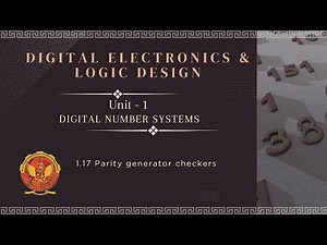 1.17 Parity generator checkers | EE403 |