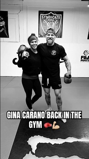 Gina Carano back in the gym training 🥊 👀