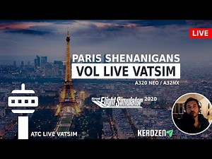 PARIS (LFPG) - NANTES (LFRS) GIVEAWAY - Vol live FS2020 A320 A32NX - ATC VATSIM
