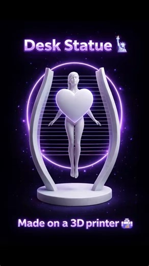 Power of Motion ❤️ Inspiring Sculpture #3dprinting