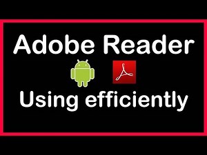 how to use adobe reader on android phone