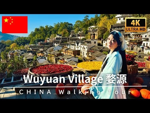 4K Wuyuan Walk🇨🇳 Escaping to the Most Beautiful Village in China - November 2025