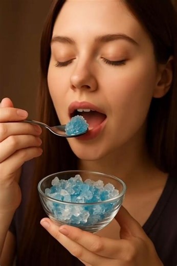 “ASMR Girl Eating Edible Sugar Crystals | Crunchy Crystal Candy Eating Sounds”