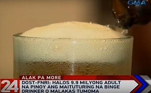 9.9M Filipino adults are binge drinkers —FNRI