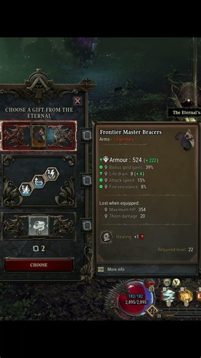 My FIRST Legendary from an Eternal Gift in Dragonkin! 🔥first legend #arpg #dragonkin #gaming