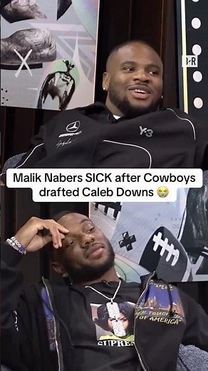 Malik Nabers' reaction to Cowboys drafting Caleb Downs 😅 ‪@wayfair‬