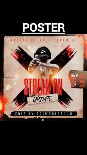 Design a Professional Rap Song Poster on Your Phone #hiphop #rapposter #rapsong #90s #posterdesign